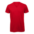 T-shirt B&C Inspire V T Uomo rosso / S - personalizzabile con logo