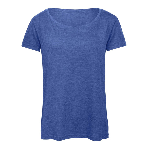 T-shirt B&C Triblend Donna royal / XS - personalizzabile con logo