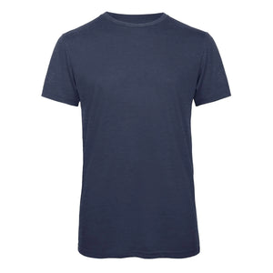 T-shirt B&C Triblend Uomo blu / S - personalizzabile con logo