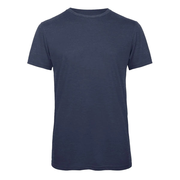 T-shirt B&C Triblend Uomo blu / S - personalizzabile con logo