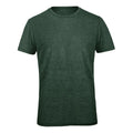 T-shirt B&C Triblend Uomo verde / S - personalizzabile con logo