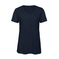 T-shirt B&C V Triblend Donna navy / XS - personalizzabile con logo