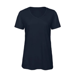 T-shirt B&C V Triblend Donna navy / XS - personalizzabile con logo