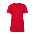 T-shirt B&C V Triblend Donna rosso / XS - personalizzabile con logo