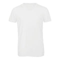 T-shirt B&C V Triblend Uomo bianco / S - personalizzabile con logo