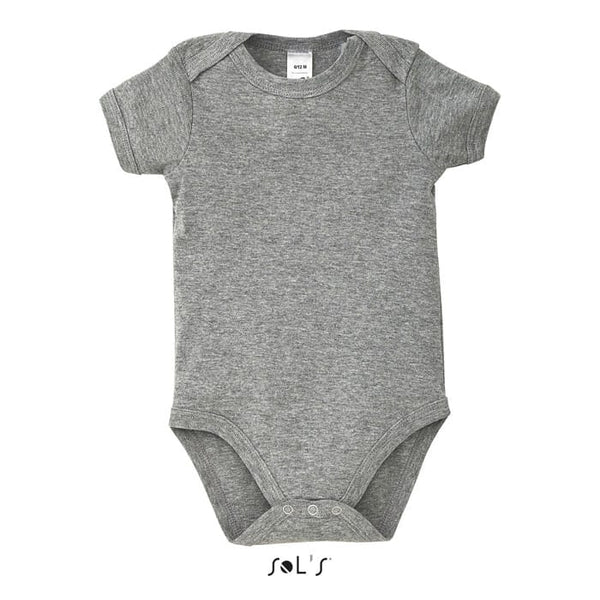 T-Shirt Bambino Body Da Neonato grigio / XXS - personalizzabile con logo