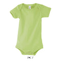T-Shirt Bambino Body Da Neonato verde calce / XXS - personalizzabile con logo