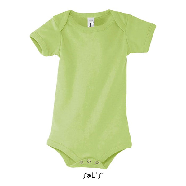 T-Shirt Bambino Body Da Neonato verde calce / XXS - personalizzabile con logo
