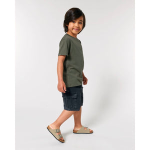 T-shirt bambino Iconic Mini Creator 2.0 kaki / 7-8/122-128cm - personalizzabile con logo