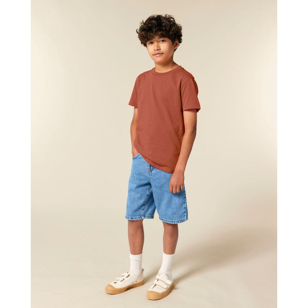T-shirt bambino Iconic Mini Creator 2.0 marrone / 5-6/110-116cm - personalizzabile con logo