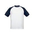 T-shirt Base-Ball bianco / S - personalizzabile con logo