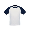 T-shirt Base-Ball Bimbo bianco / 3-4 - personalizzabile con logo