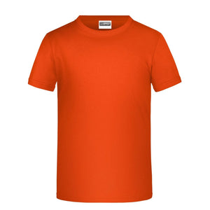T-shirt Basic-t Boy 150 arancione / XS - personalizzabile con logo