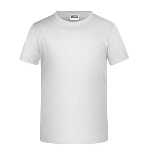 T-shirt Basic-t Boy 150 bianco / XS - personalizzabile con logo