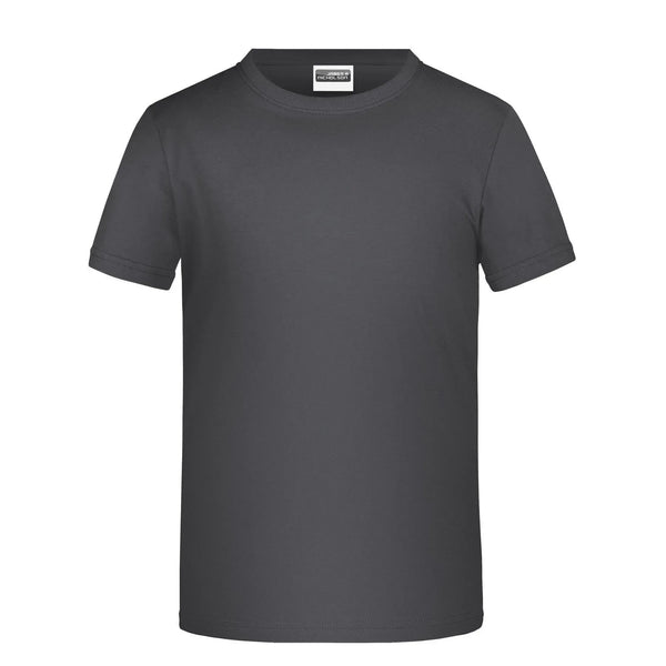 T-shirt Basic-t Boy 150 graphite / XS - personalizzabile con logo