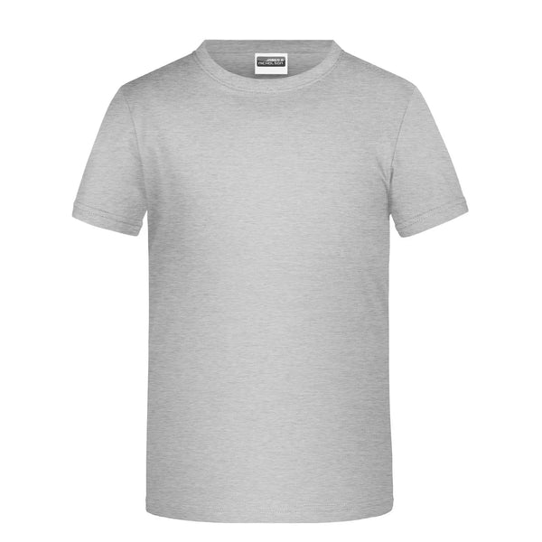 T-shirt Basic-t Boy 150 grey-heather / XS - personalizzabile con logo