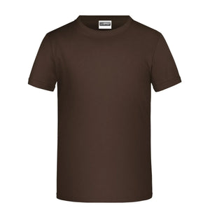 T-shirt Basic-t Boy 150 marrone / XS - personalizzabile con logo