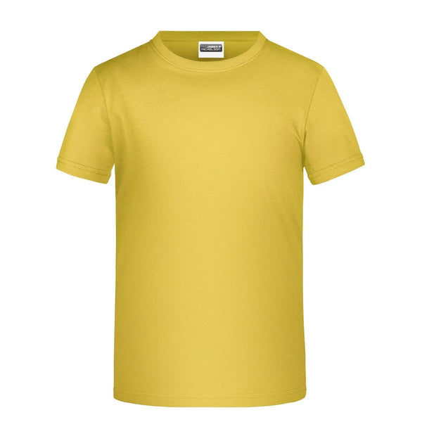 T-shirt Basic-t Boy 150 yellow / XS - personalizzabile con logo
