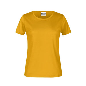 T-shirt Basic-t Lady 150 giallo / XS - personalizzabile con logo