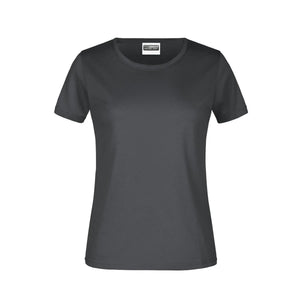 T-shirt Basic-t Lady 150 graphite / XS - personalizzabile con logo