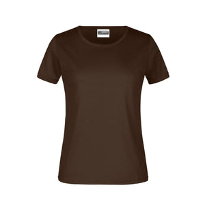T-shirt Basic-t Lady 150 marrone / XS - personalizzabile con logo