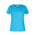 T-shirt Basic-t Lady 150 turquoise / XS - personalizzabile con logo