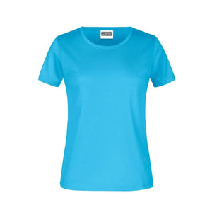 T-shirt Basic-t Lady 150 turquoise / XS - personalizzabile con logo
