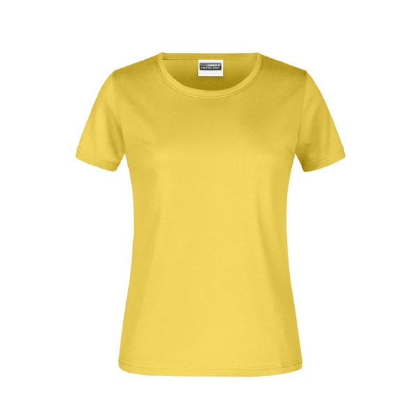 T-shirt Basic-t Lady 150 yellow / XS - personalizzabile con logo