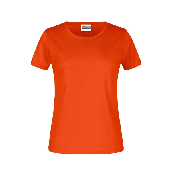 T-shirt Basic-t Lady 180 arancione / XS - personalizzabile con logo