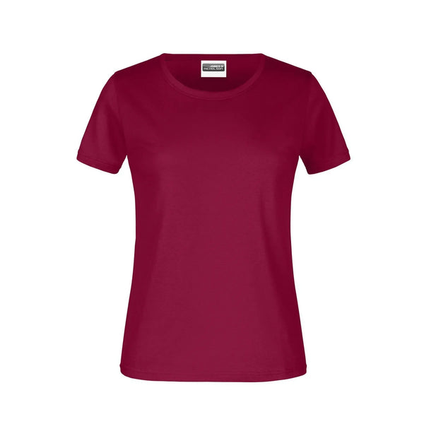T-shirt Basic-t Lady 180 bordeaux / XS - personalizzabile con logo