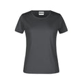 T-shirt Basic-t Lady 180 graphite / XS - personalizzabile con logo