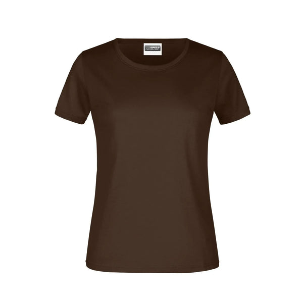 T-shirt Basic-t Lady 180 marrone / XS - personalizzabile con logo