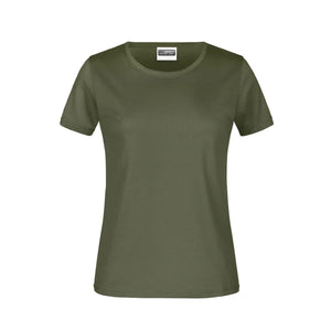 T-shirt Basic-t Lady 180 olive / XS - personalizzabile con logo