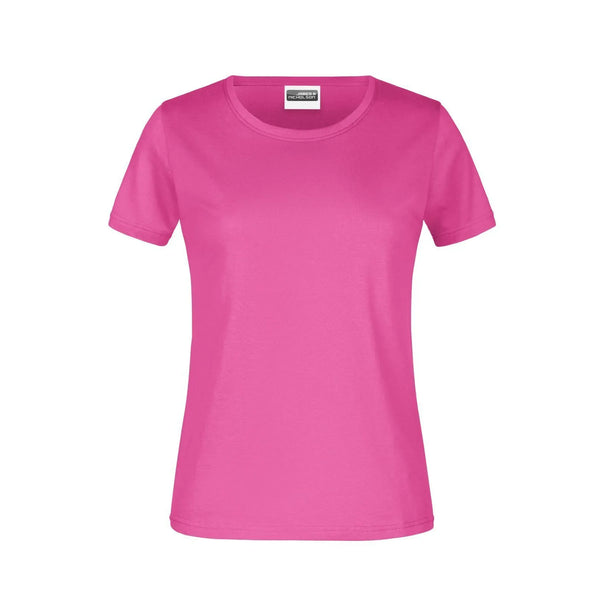T-shirt Basic-t Lady 180 rosa / XS - personalizzabile con logo