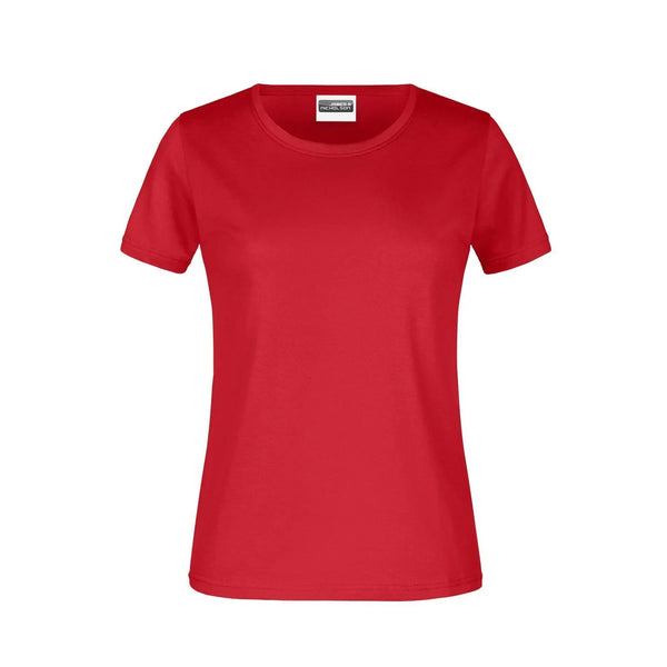 T-shirt Basic-t Lady 180 rosso / XS - personalizzabile con logo
