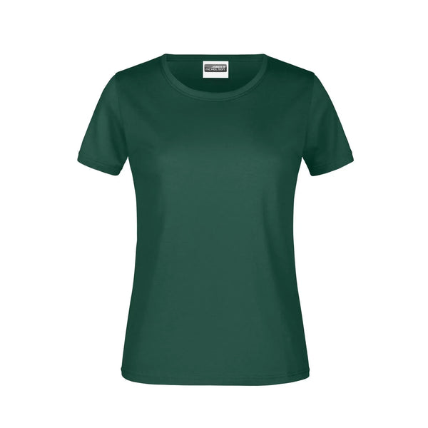 T-shirt Basic-t Lady 180 verde / XS - personalizzabile con logo