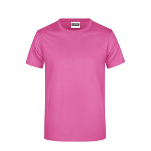 T-shirt Basic-t Man 180 rosa / S - personalizzabile con logo