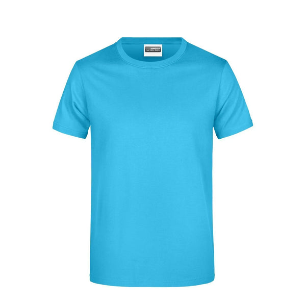 T-shirt Basic-t Man 180 turquoise / S - personalizzabile con logo