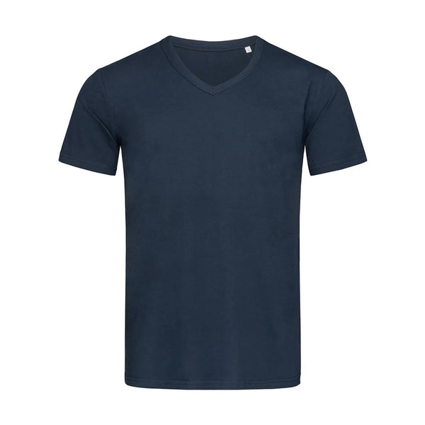 T-shirt Ben V-neck blu / S - personalizzabile con logo