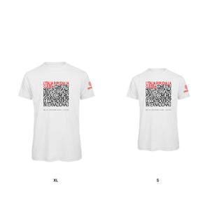 T-shirt bianco ARTICOLO 11 Emergency senza imbusto - personalizzabile con logo