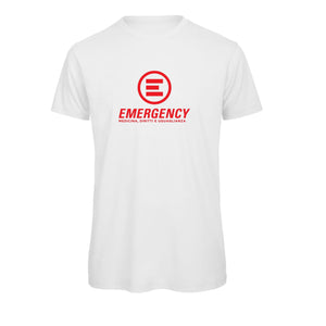 T-shirt bianco ISTITUZIONALE Emergency con imbusto - personalizzabile con logo