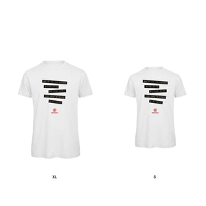 T-shirt bianco OGILVY MONDO SBAGLIATO Emergency senza imbusto - personalizzabile con logo