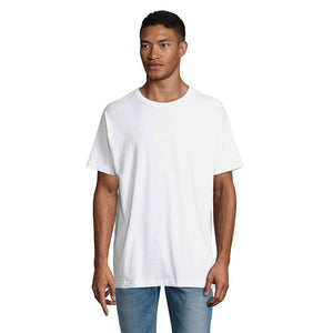 T-Shirt Boxy Men  Oversize Bianco / S - personalizzabile con logo