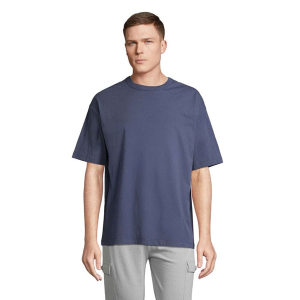 T-Shirt Boxy Men  Oversize Denim / S - personalizzabile con logo