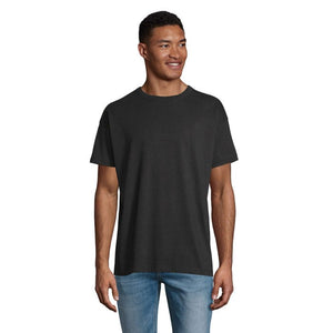T-Shirt Boxy Men  Oversize nero / S - personalizzabile con logo