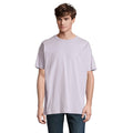 T-Shirt Boxy Men  Oversize viola / S - personalizzabile con logo