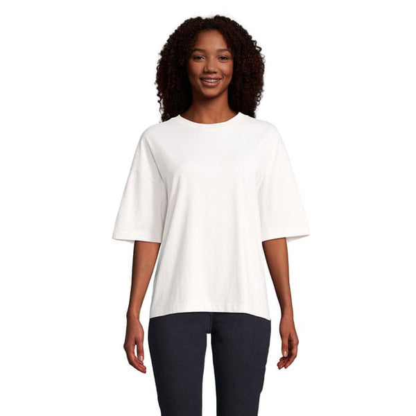 T-Shirt Boxy Women  Oversize natural / XS - personalizzabile con logo