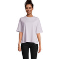 T-Shirt Boxy Women  Oversize viola / XS - personalizzabile con logo