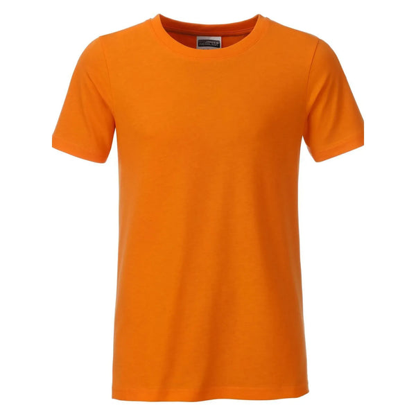 T-shirt Boys Basic-t arancione / XS - personalizzabile con logo