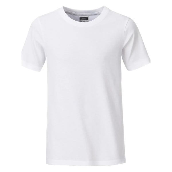 T-shirt Boys Basic-t bianco / XS - personalizzabile con logo
